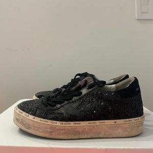 Golden Goose Deluxe Brand Hi-Star Black Sequined Sneaker